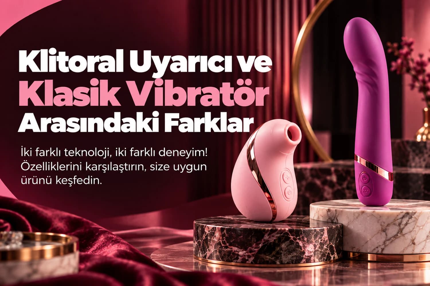 Klitorisstimulator und Klassischer Vibrator im Vergleich: Die Unterschiede