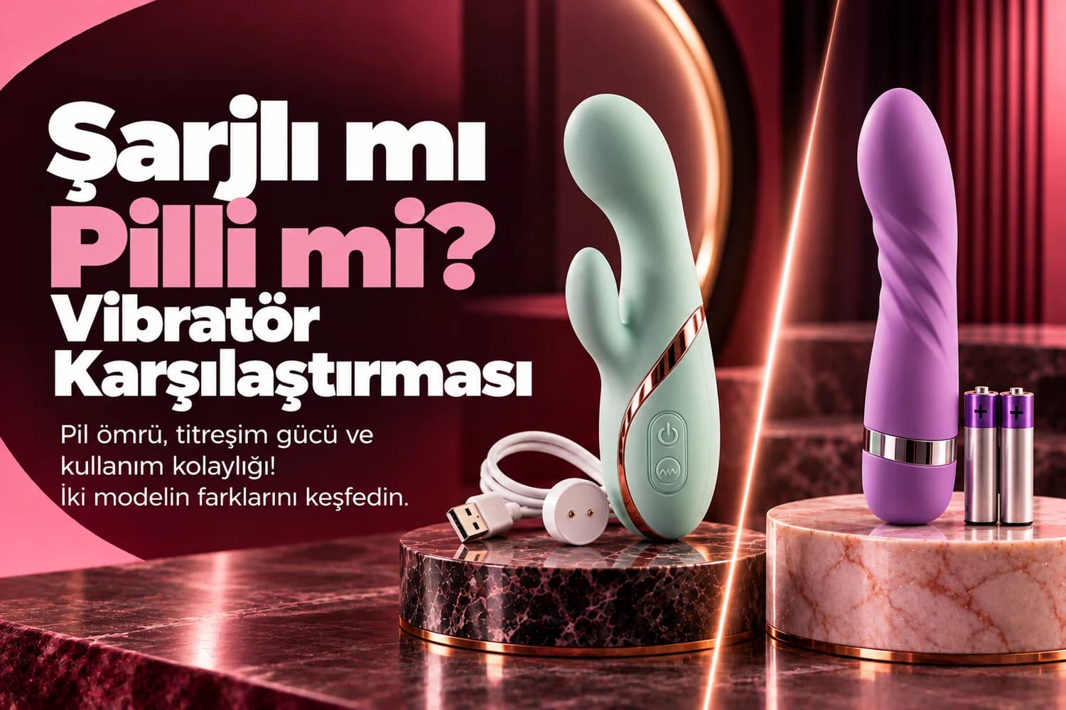 Şarjlı mı Pilli mi? Vibratör Karşılaştırması