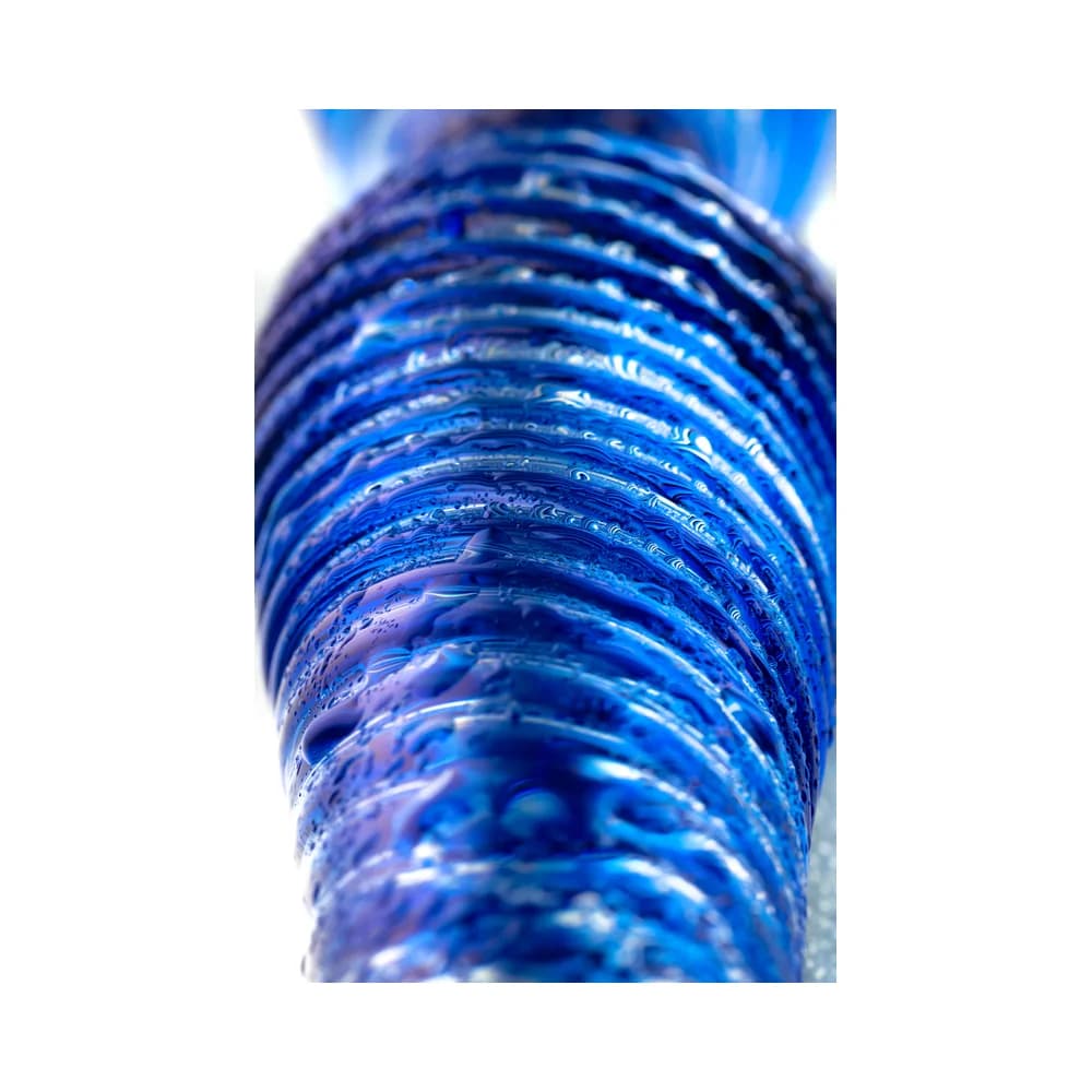 Sexus Glass Çift Taraflı Cam Dildo, Mavi, 17 cm thumbnail 7