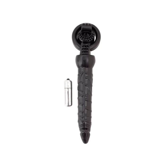 Black & Red by TOYFA Titreşimli Penis Kılıfı ve Uzatıcı, Siyah, 24 cm thumbnail 2