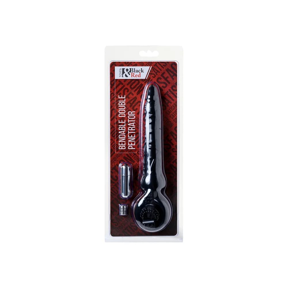Black & Red by TOYFA Titreşimli Penis Kılıfı ve Uzatıcı, Siyah, 24 cm thumbnail 6