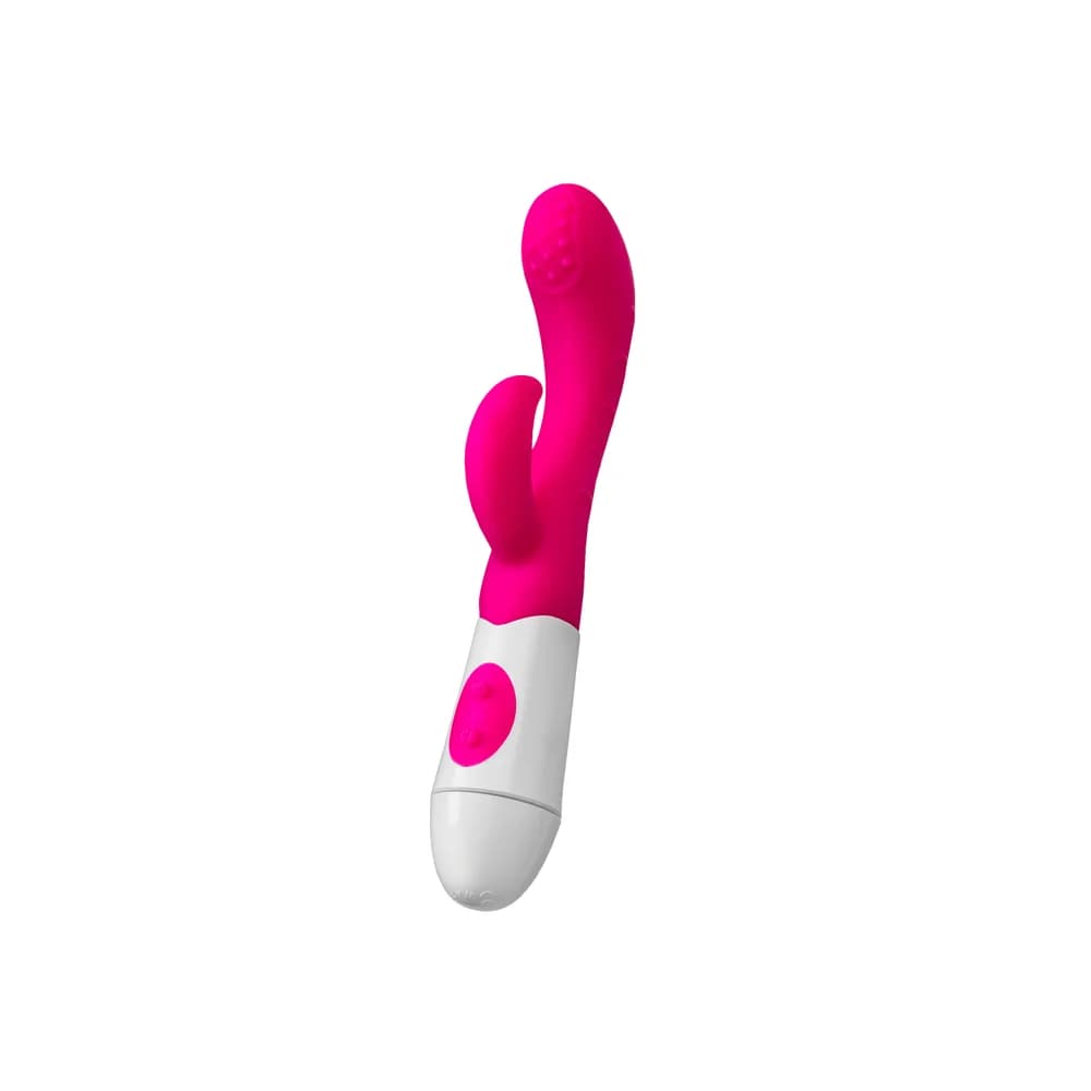 A-Toys by TOYFA Nessy Çift Motorlu Silikon Klitoral Uyarıcı ve G-Noktası Vibratör Pembe 20 cm thumbnail 4