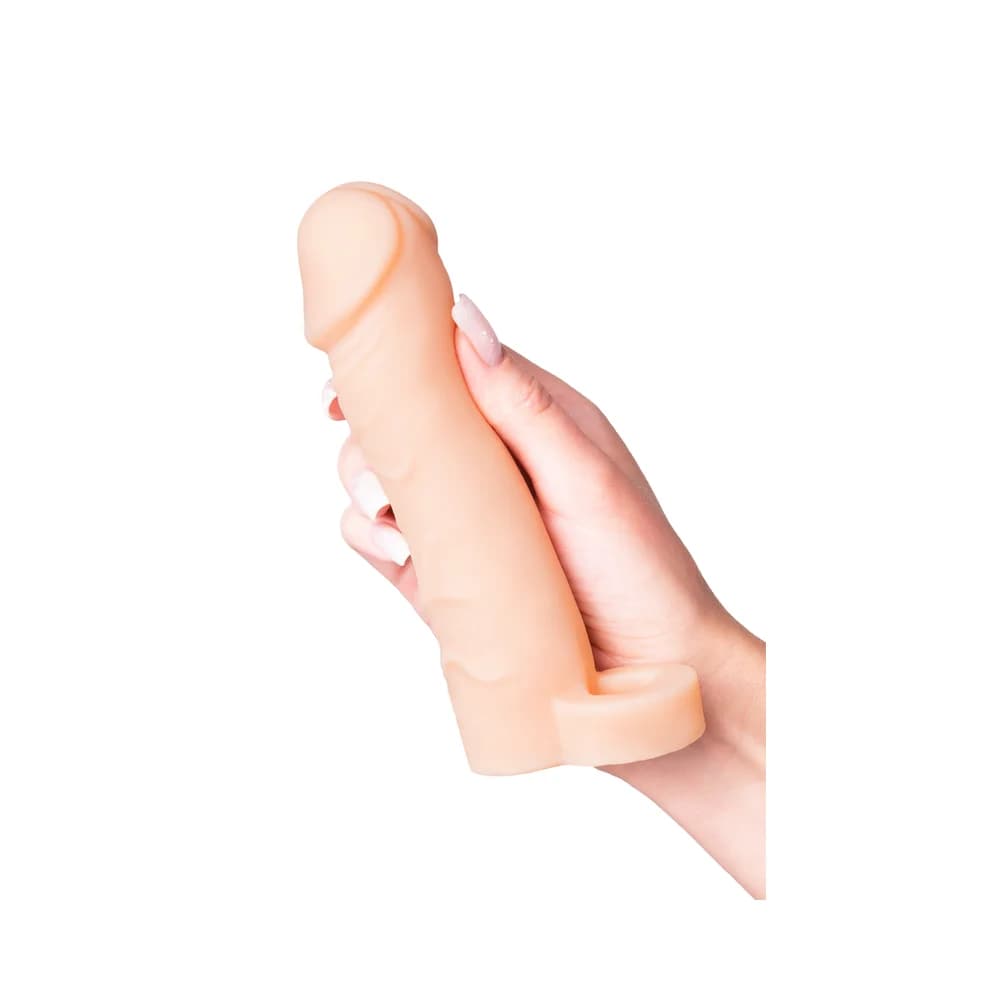 XLover by TOYFA Gerçekçi Dokulu 16 cm Uzatıcı ve Kalınlaştırıcı Penis Kılıfı thumbnail 6