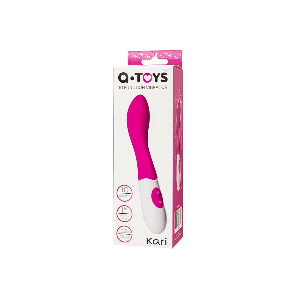 A-Toys by TOYFA Kari 10 Fonksiyonlu Silikon G Noktası Vibratörü - Pembe thumbnail 7