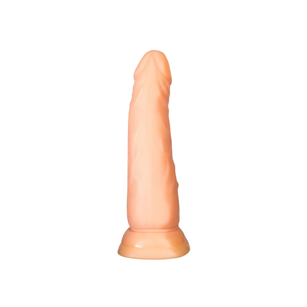 A-Toys by TOYFA Vantuzlu Realistik TPE Ten Rengi Gerçekçi Dildo 18 cm thumbnail 2
