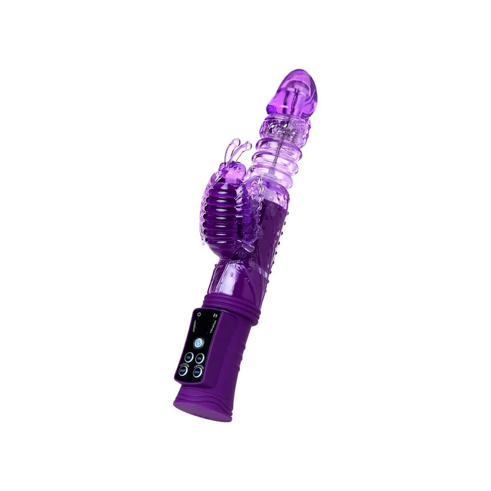 A-Toys by TOYFA High-Tech Rotasyonlu ve Klitoral Uyarıcı Mor Vibratör 23 cm thumbnail 2