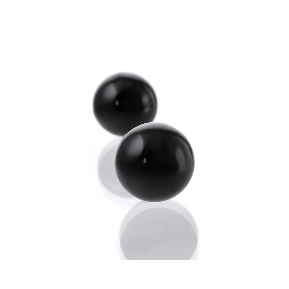 Sexus Glass Siyah Cam Vajinal Egzersiz Topu 3.2 cm thumbnail 5