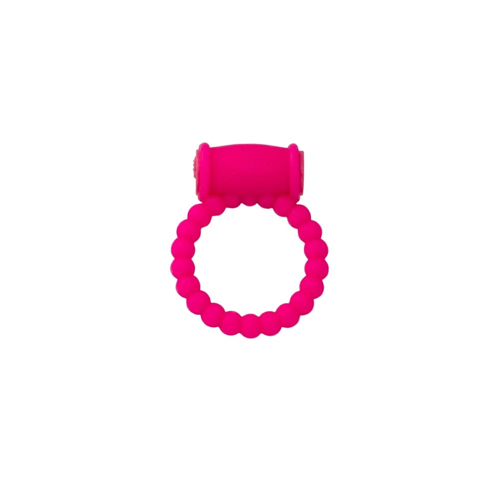 A-Toys by TOYFA Titreşimli ve Klitoral Uyarıcılı Esnek Silikon Penis Halkası Pembe 3.5 cm thumbnail 2