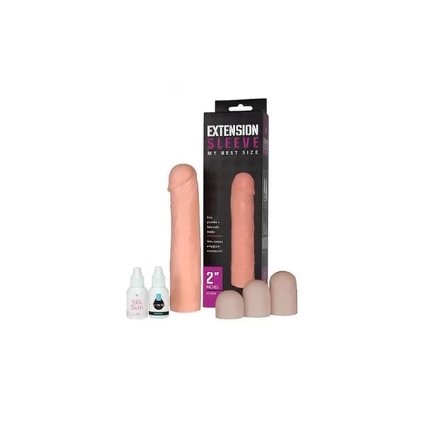 Sitabella Gerçekçi Ten Rengi Penis Uzatıcı ve Kılıf Seti - 185 mm thumbnail 3