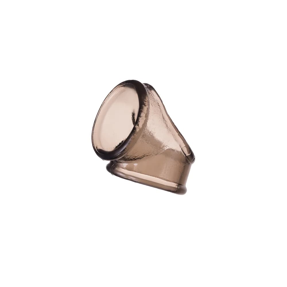 XLover by Toyfa TPE Siyah Esnek Penis ve Skrotum Montaj Halkası 3.5 cm thumbnail 3