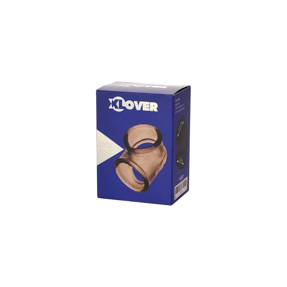 XLover by Toyfa TPE Siyah Esnek Penis ve Skrotum Montaj Halkası 3.5 cm thumbnail 8