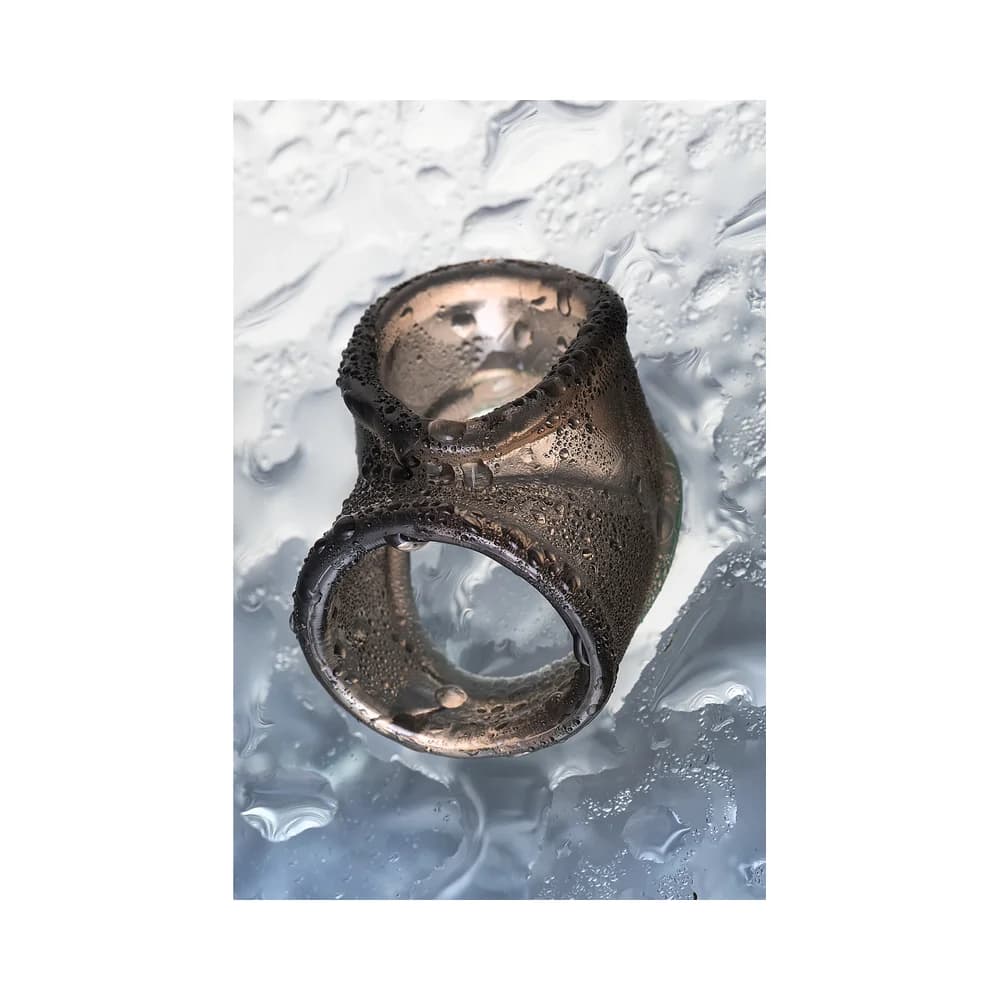 XLover by Toyfa TPE Siyah Esnek Penis ve Skrotum Montaj Halkası 3.5 cm thumbnail 10