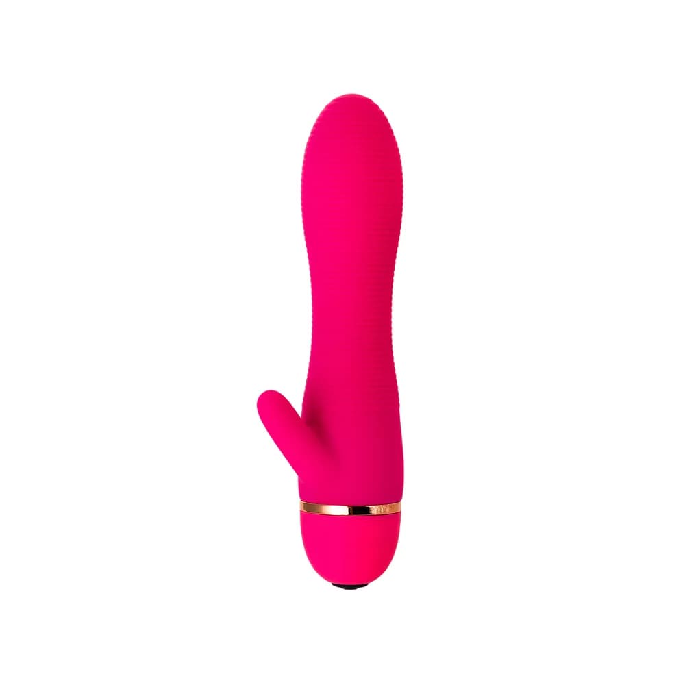 A-Toys by TOYFA 15 cm rosa samtiger Klitoris-Stimulationsvibrator aus Silikon thumbnail 2