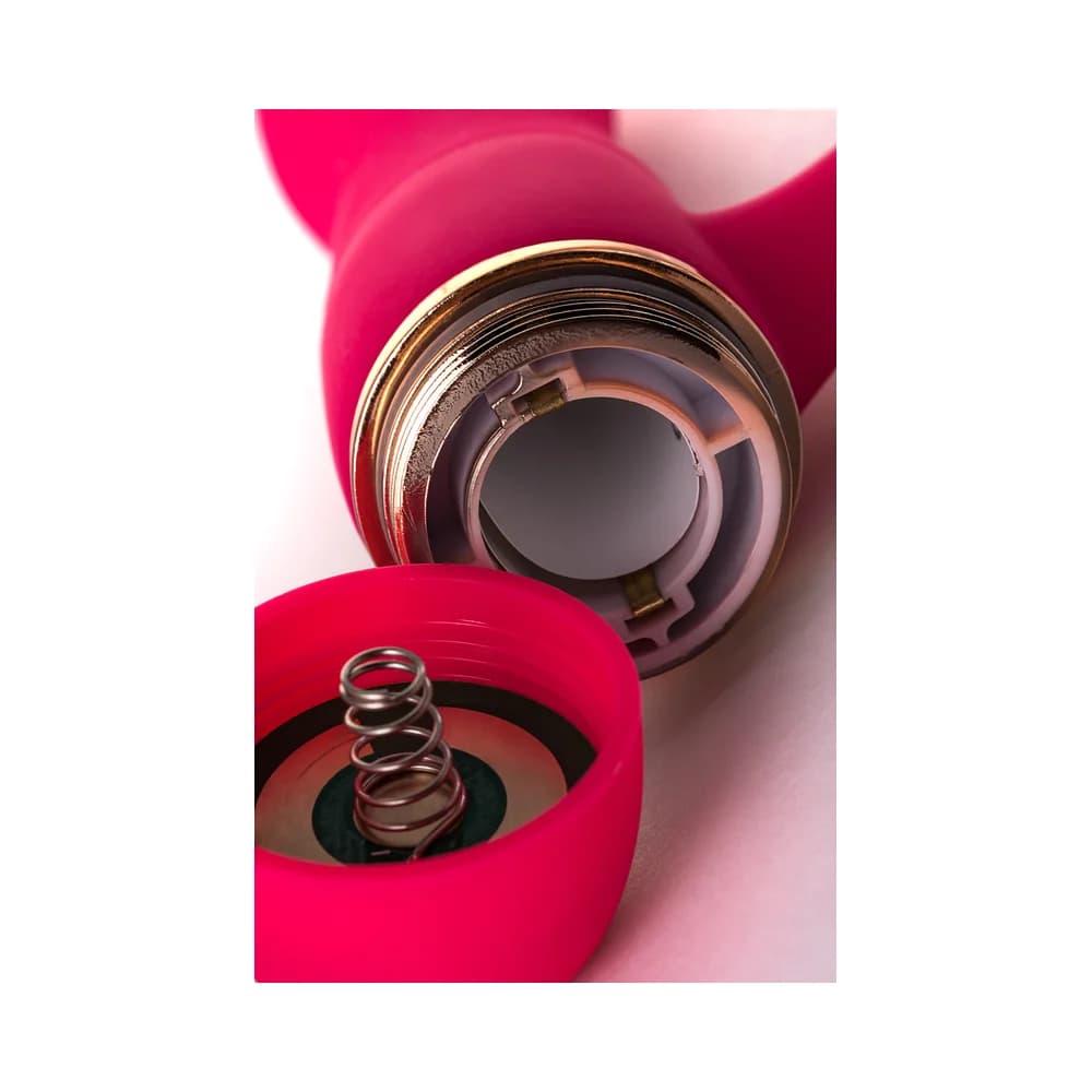 A-Toys by TOYFA 15 cm rosa samtiger Klitoris-Stimulationsvibrator aus Silikon thumbnail 13