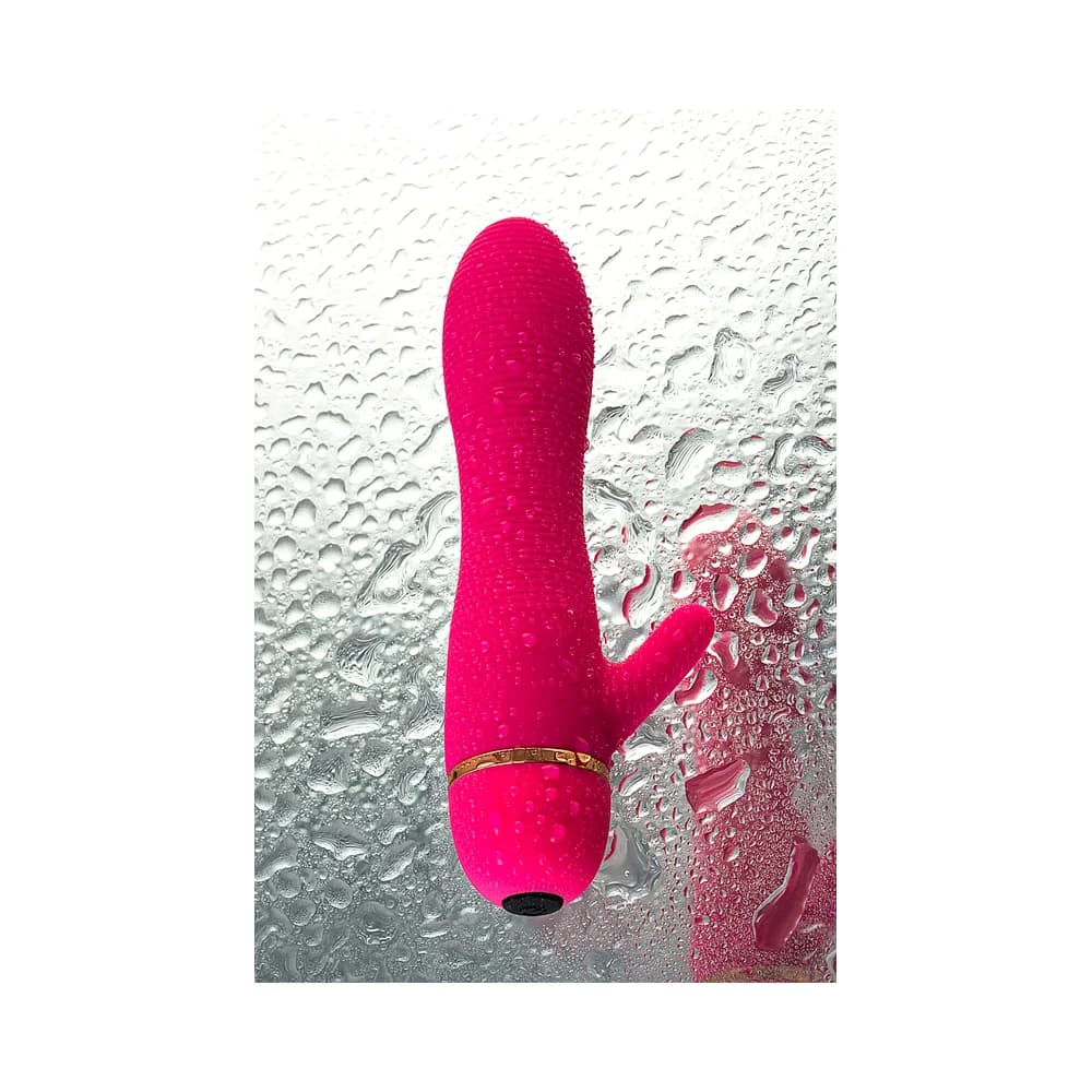 A-Toys by TOYFA 15 cm rosa samtiger Klitoris-Stimulationsvibrator aus Silikon thumbnail 15