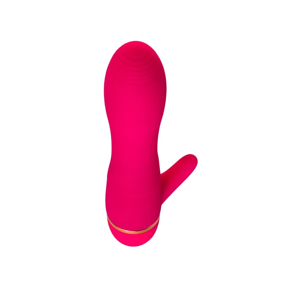 A-Toys by TOYFA 15 cm rosa samtiger Klitoris-Stimulationsvibrator aus Silikon thumbnail 5