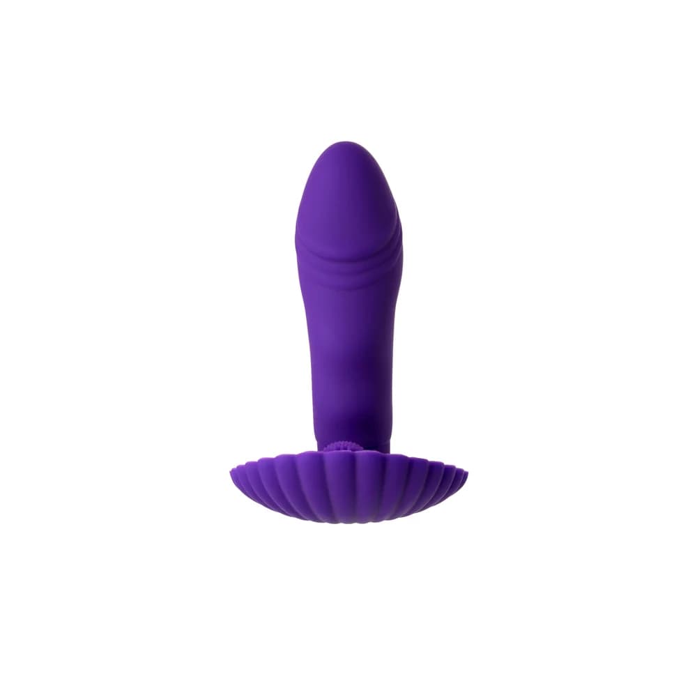 A-Toys by TOYFA Klitoral Uyarıcı Silikon Vibratör - 12 cm Mor thumbnail 4