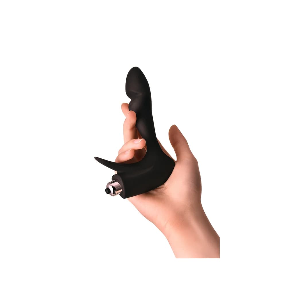 Erotist First Silikon Siyah 14.4 cm Titreşimli Anal Plug ve Prostat Masaj Aleti thumbnail 8