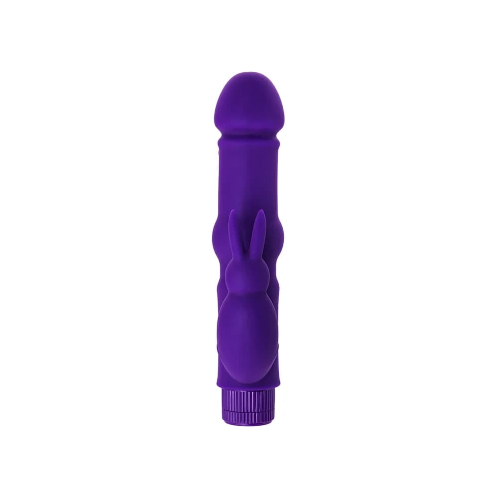 A-Toys by TOYFA 18 cm Ergonomik Silikon Vibratör - Mor thumbnail 4