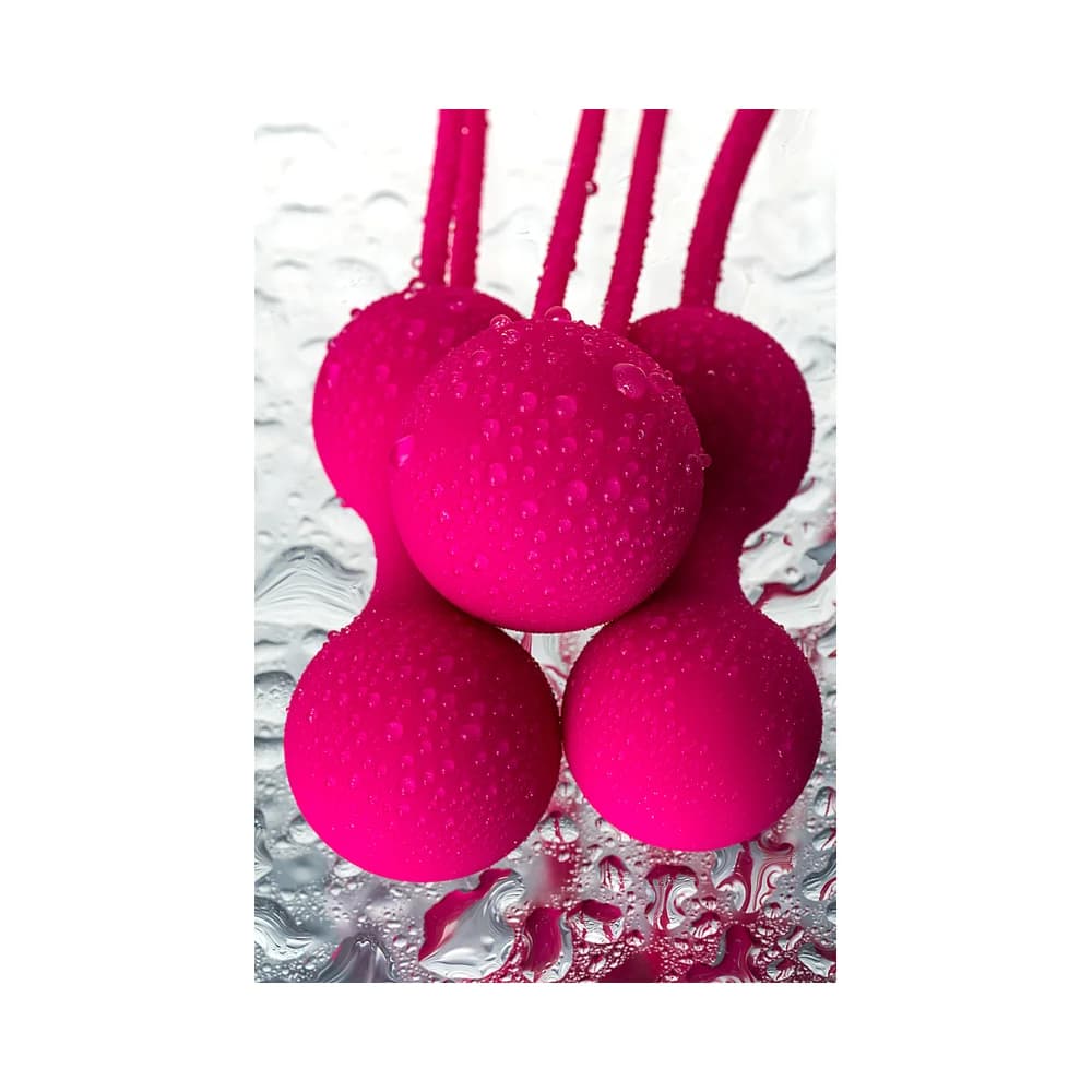 A-Toys by TOYFA Redvil Silikon Vajinal Kegel Egzersiz Top Seti Pembe 16.5 cm thumbnail 13