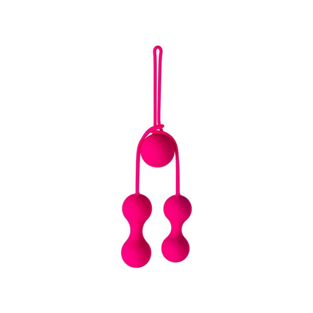 A-Toys by TOYFA Redvil Silikon Vajinal Kegel Egzersiz Top Seti Pembe 16.5 cm thumbnail 6