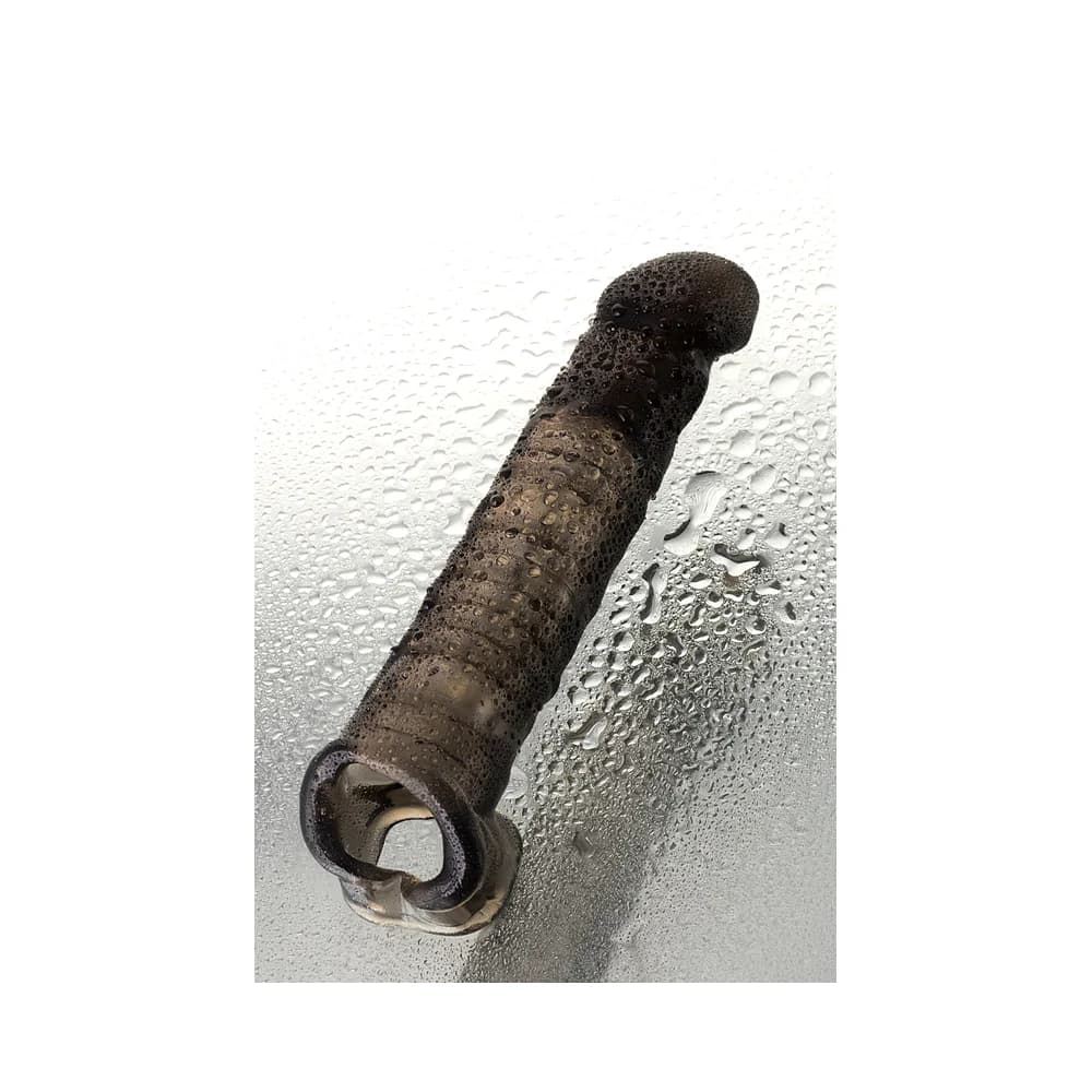 XLover by Toyfa TPE Siyah Şeffaf Boyut Arttırıcı ve Geciktirici Penis Kılıfı 22.5 cm thumbnail 11