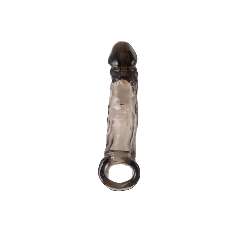 XLover by Toyfa Siyah TPE Boyut Arttırıcı ve Geciktirici Penis Kılıfı 19.5 cm thumbnail 3