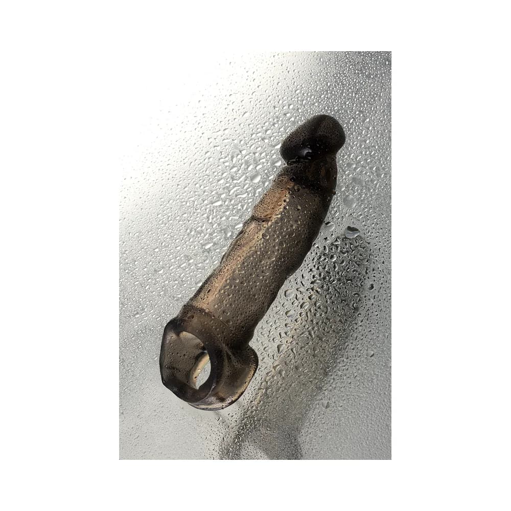 XLover by Toyfa Siyah TPE Boyut Arttırıcı ve Geciktirici Penis Kılıfı 19.5 cm thumbnail 10