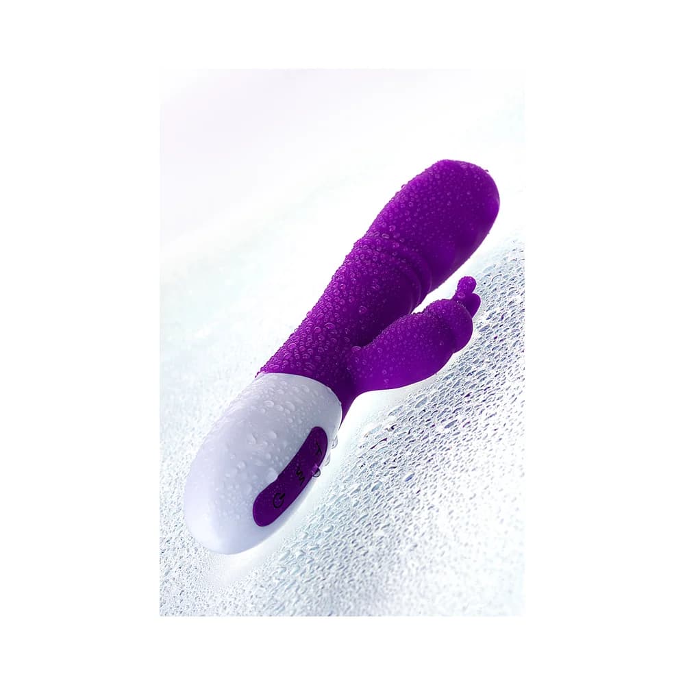 Jos Taty 12 Boncuklu Mor Silikon Klitoral Uyarıcı ve Masaj Vibratörü 21.5 cm thumbnail 16