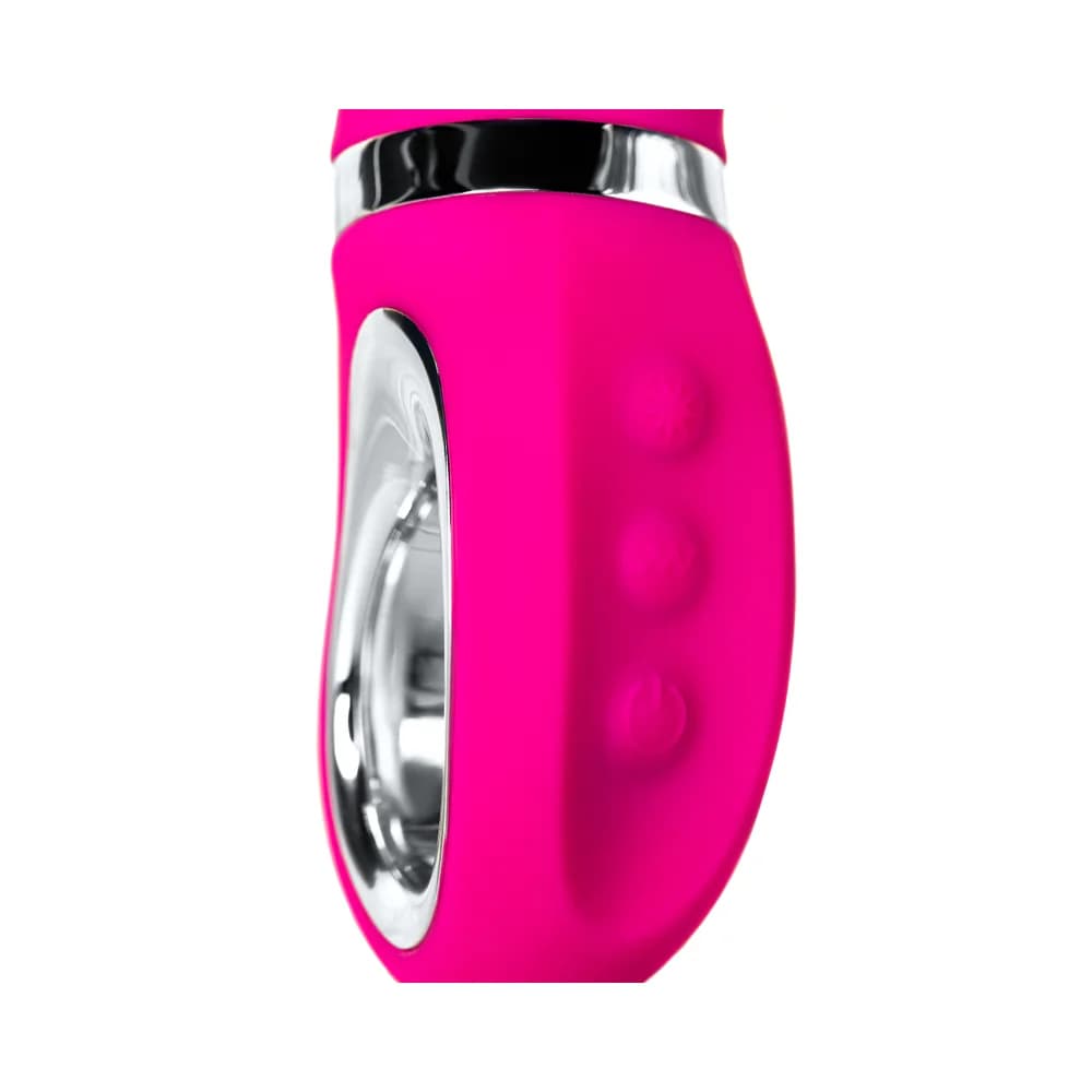 Jos Pilo WOW Modlu Silikon Pembe 20 cm G-Noktası Vibratör thumbnail 8
