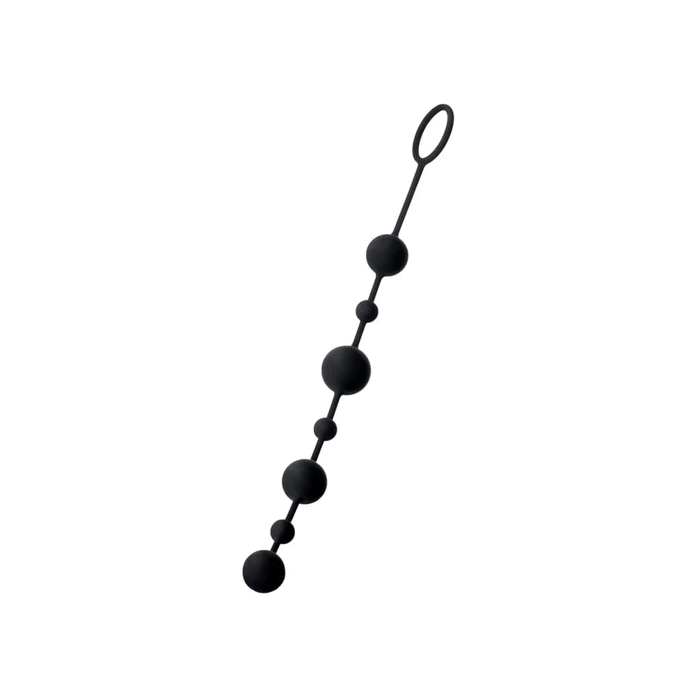 A-Toys by TOYFA Coron Silikon Anal Boncuk Siyah 35.9 cm thumbnail 2