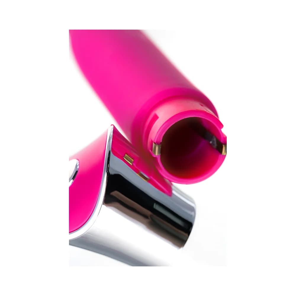Jos Loly Çift Etkili Klitoral ve G Noktası Uyarıcı Silikon Vibratör - Pembe 21.6 cm thumbnail 12