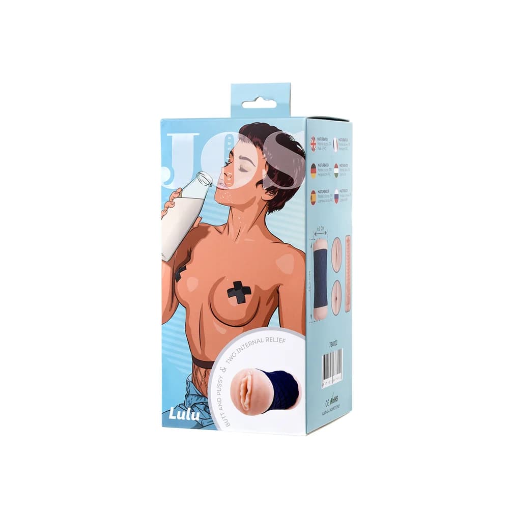 Jos Lulu Çift Taraflı Gerçekçi Mastürbatör Ten Rengi 14.5 cm thumbnail 5