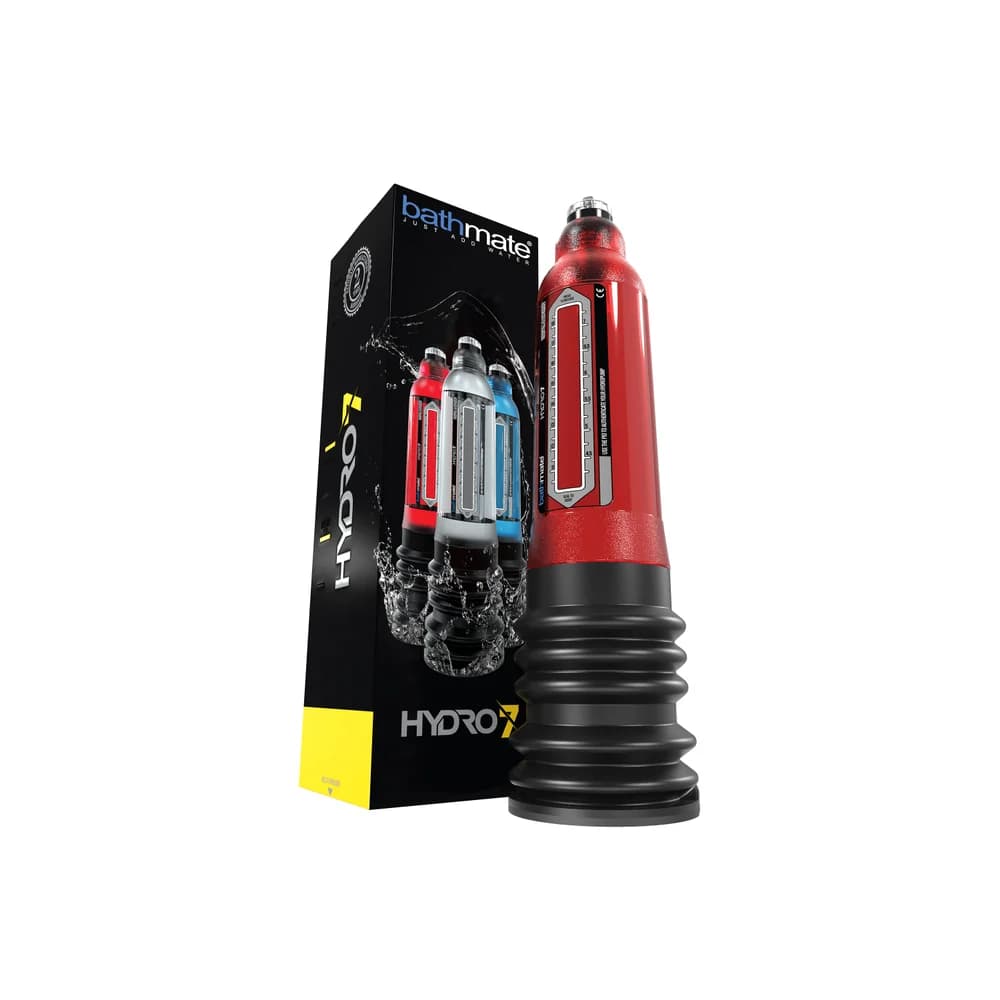 Bathmate Hydro7 Hidrolik Penis Pompası ABS Plastik Kırmızı 30 cm thumbnail 5