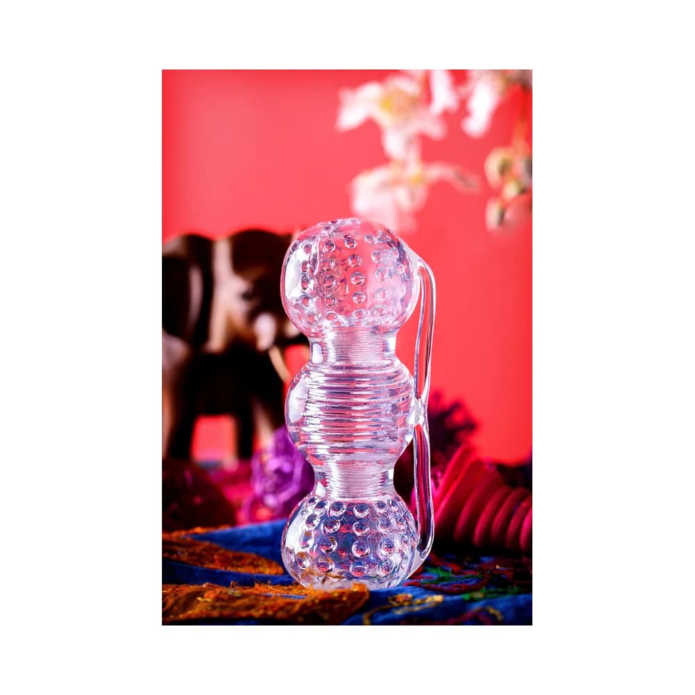 Lingam by TOYFA Rashmi Şeffaf TPE Erkek Mastürbatörü 15,5 cm thumbnail 8
