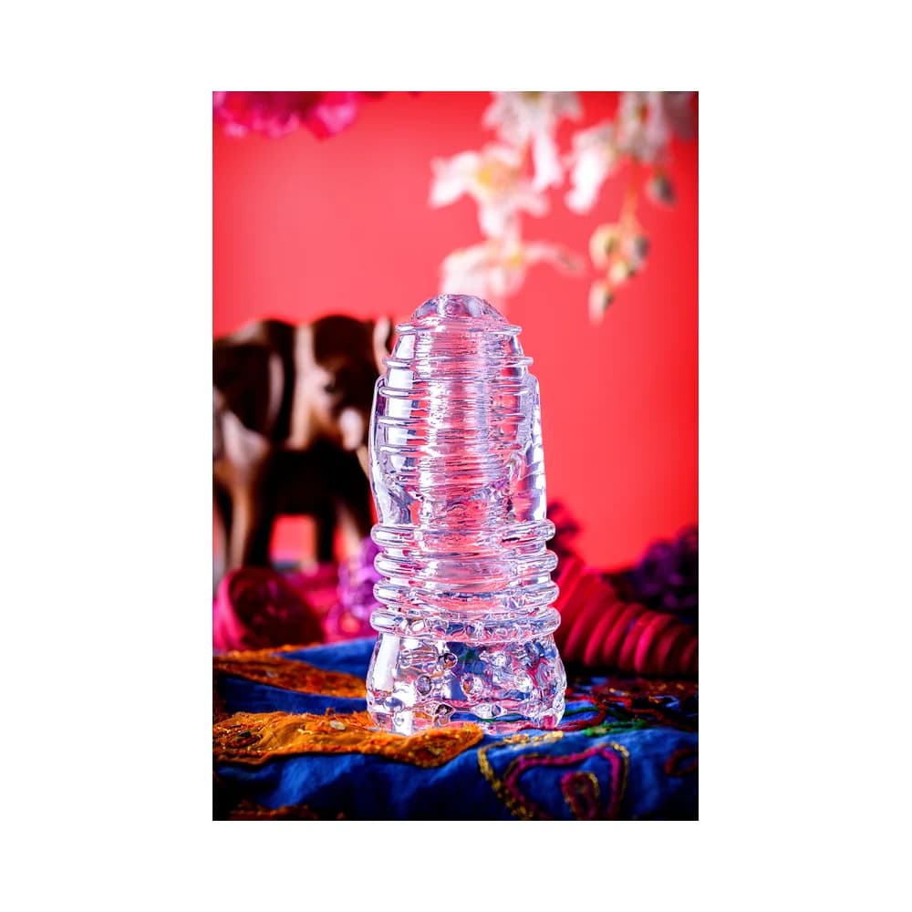 Lingam by TOYFA Savitri Şeffaf TPE Çift Girişli Erkek Mastürbatör 14 cm thumbnail 11