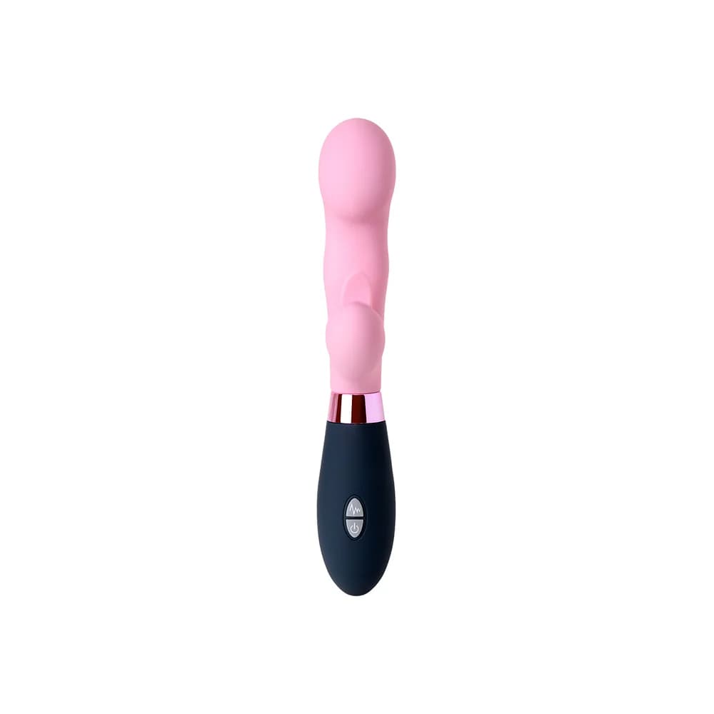 Eromantica Ornella 3'ü 1 Arada Pembe Silikon G Noktası ve Klitoral Uyarıcılı Vibratör 21.5 cm thumbnail 2