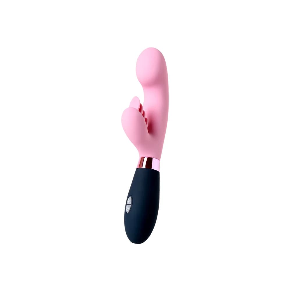 Eromantica Ornella 3'ü 1 Arada Pembe Silikon G Noktası ve Klitoral Uyarıcılı Vibratör 21.5 cm thumbnail 3