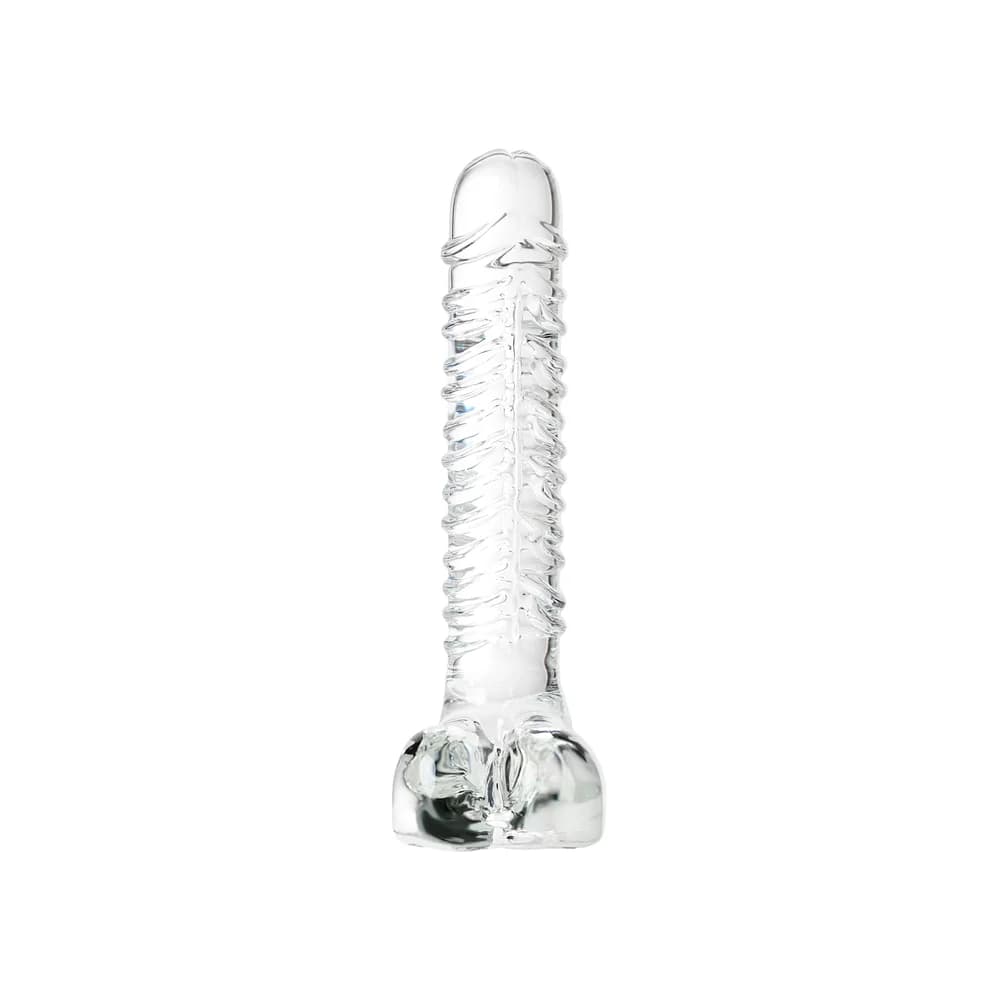 Sexus Glass Transparan Cam 21 cm Fantezi Dildo thumbnail 4