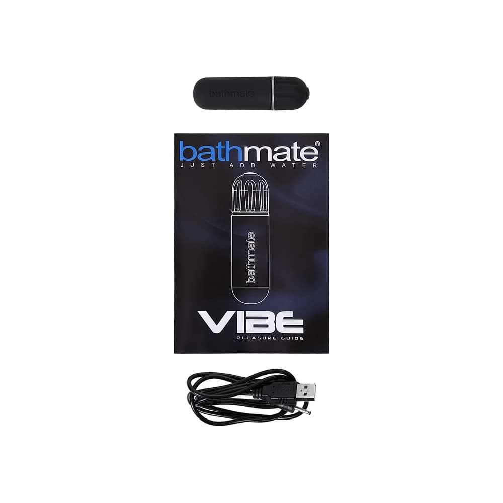 Bathmate Vibe Bullet Şarj Edilebilir Su Geçirmez Siyah Mini Vibratör thumbnail 4