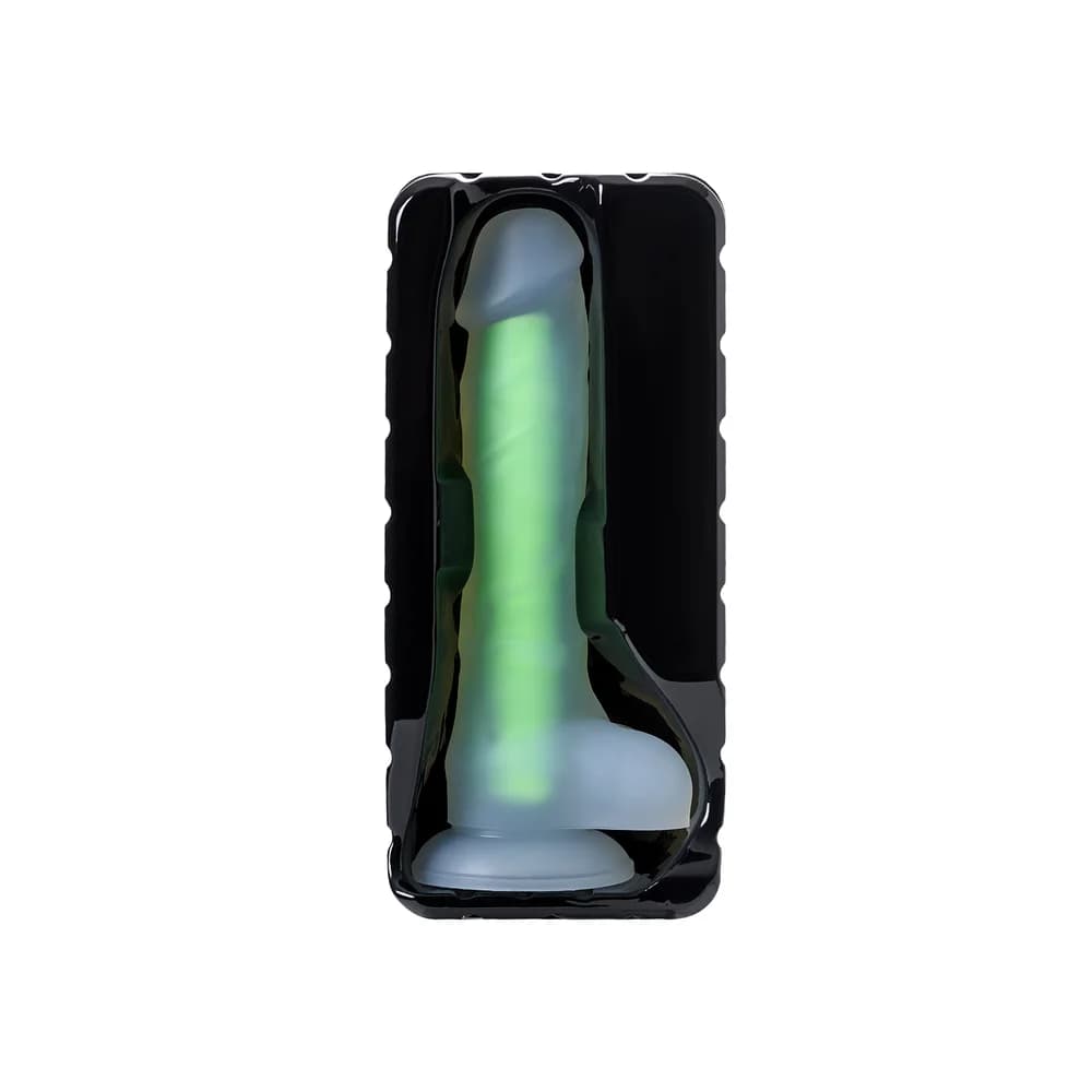 Beyond by Toyfa Clark Glow Gece Parlayan Şeffaf Silikon Gerçekçi Dildo 22 cm thumbnail 6