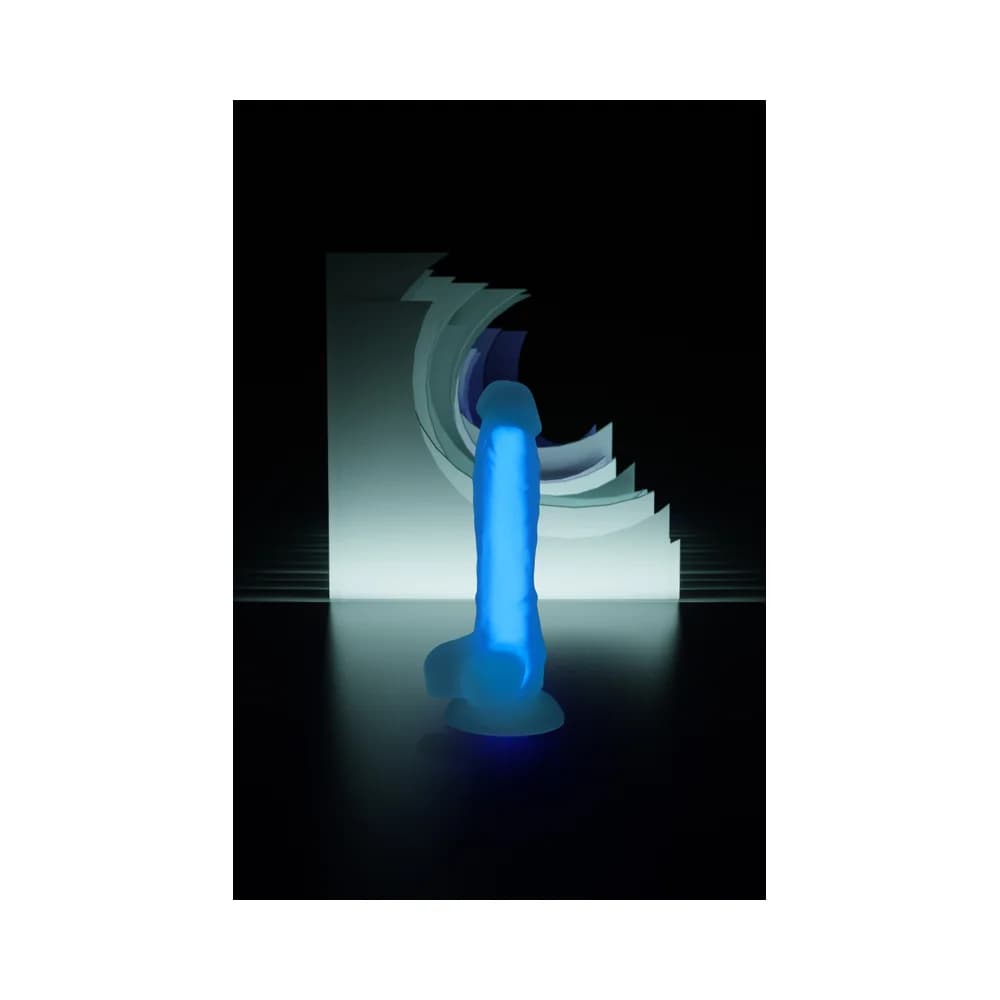 Beyond by Toyfa Bruce Glow 22 cm Gece Parlayan Yumuşak Silikon Dildo thumbnail 11