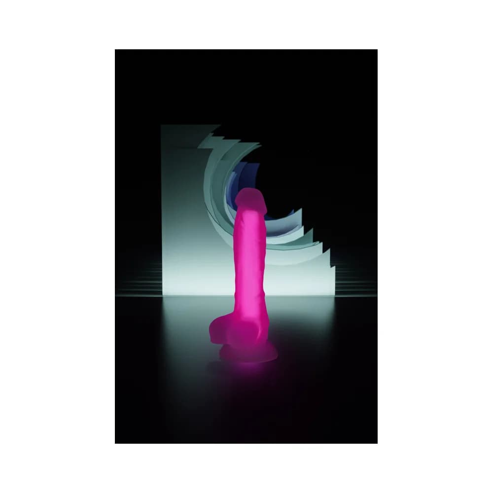 Beyond by Toyfa Tony Glow Gece Parlayan Silikon Şeffaf Gerçekçi Dildo 20 cm thumbnail 11