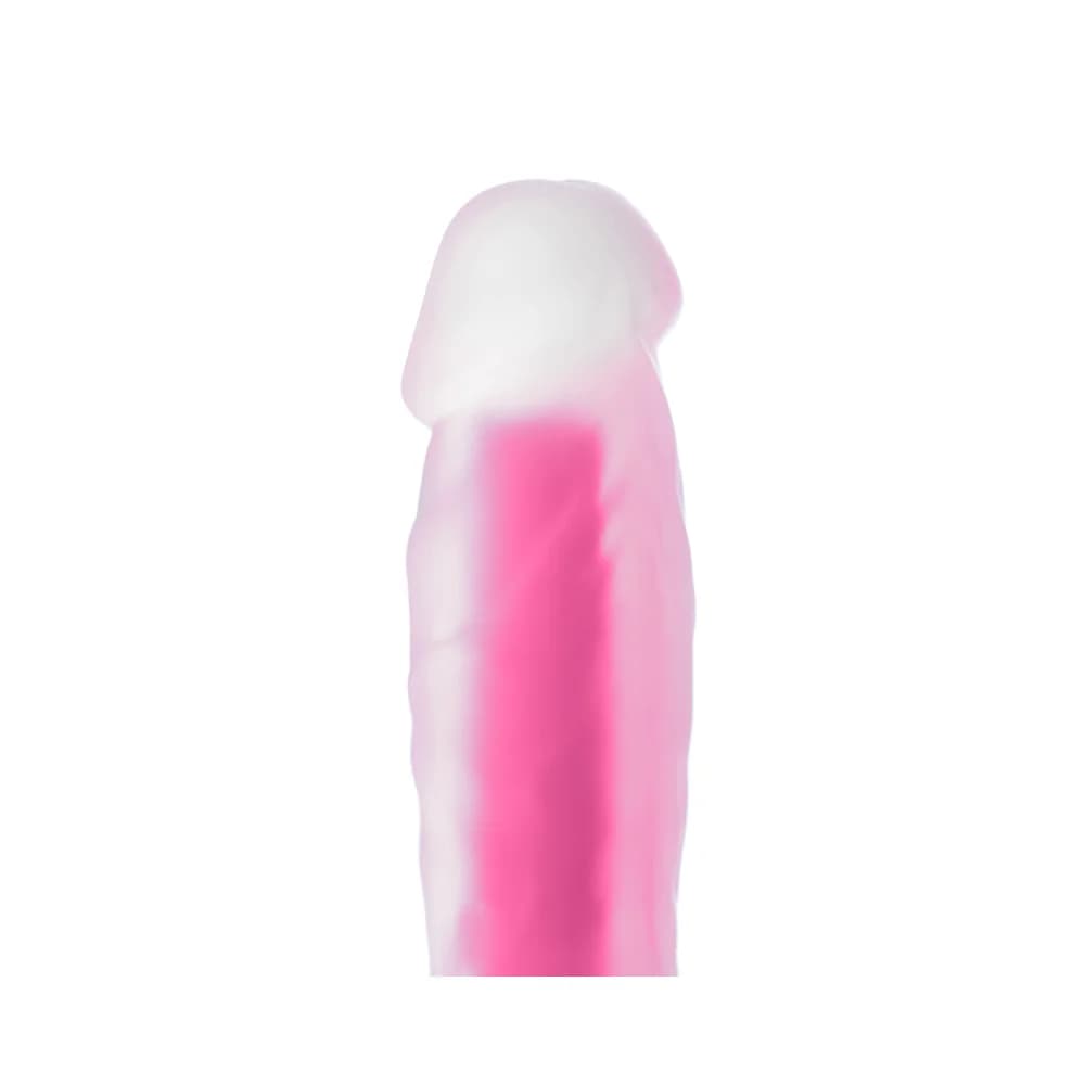 Beyond by Toyfa Tony Glow Gece Parlayan Silikon Şeffaf Gerçekçi Dildo 20 cm thumbnail 9