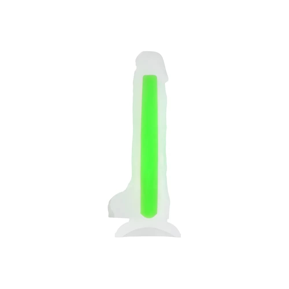 Beyond by Toyfa Dick Glow Gece Parlayan Şeffaf Sıvı Silikon Gerçekçi Dildo 18 cm thumbnail 2