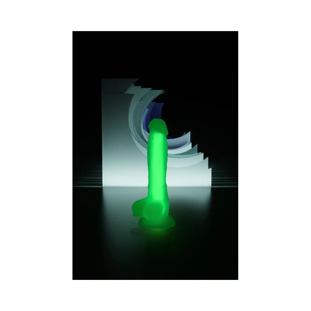 Beyond by Toyfa Dick Glow Gece Parlayan Şeffaf Sıvı Silikon Gerçekçi Dildo 18 cm thumbnail 11