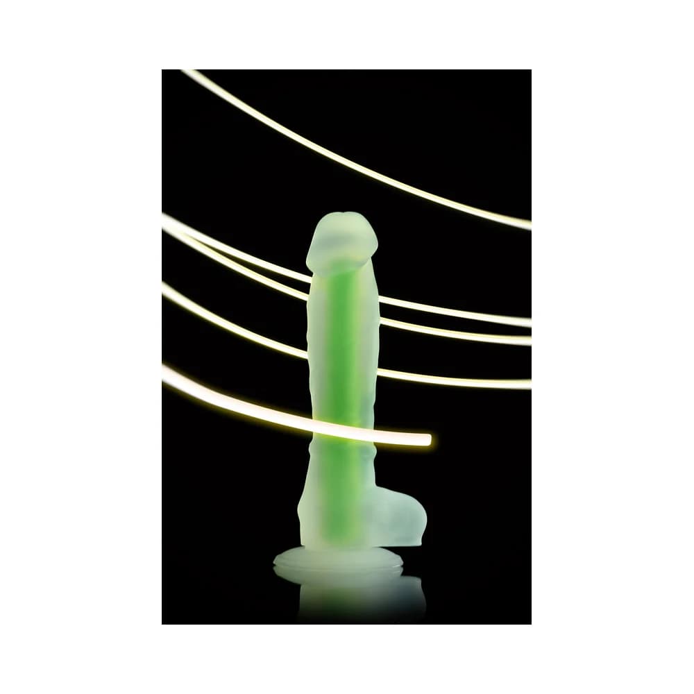 Beyond by Toyfa Dick Glow Gece Parlayan Şeffaf Sıvı Silikon Gerçekçi Dildo 18 cm thumbnail 10