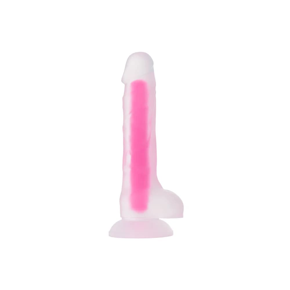 Beyond by Toyfa James Glow Karanlıkta Parlayan Transparan Silikon Gerçekçi Dildo 18 cm thumbnail 3