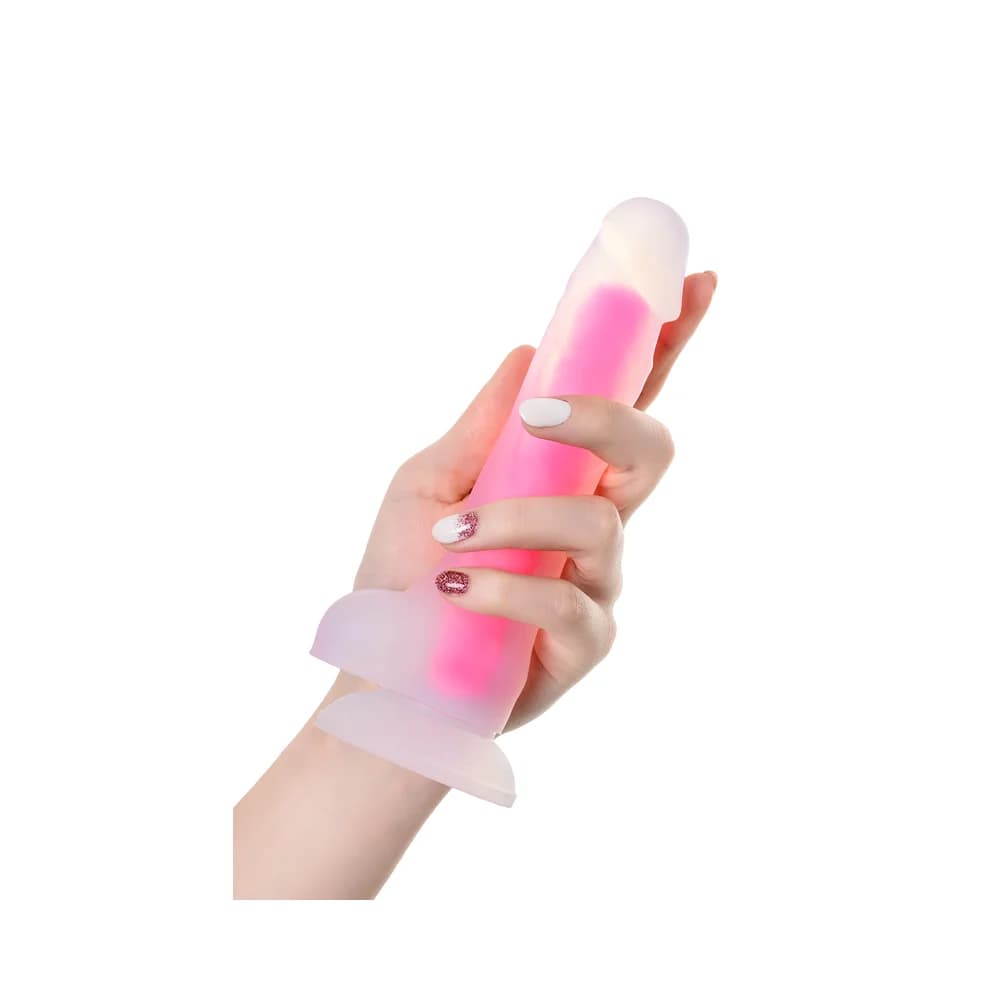 Beyond by Toyfa James Glow Karanlıkta Parlayan Transparan Silikon Gerçekçi Dildo 18 cm thumbnail 5