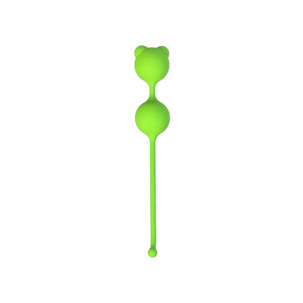 A-Toys by TOYFA Meeko Yeşil Silikon Kegel ve Vajinal Egzersiz Topu 16.4 cm thumbnail 2